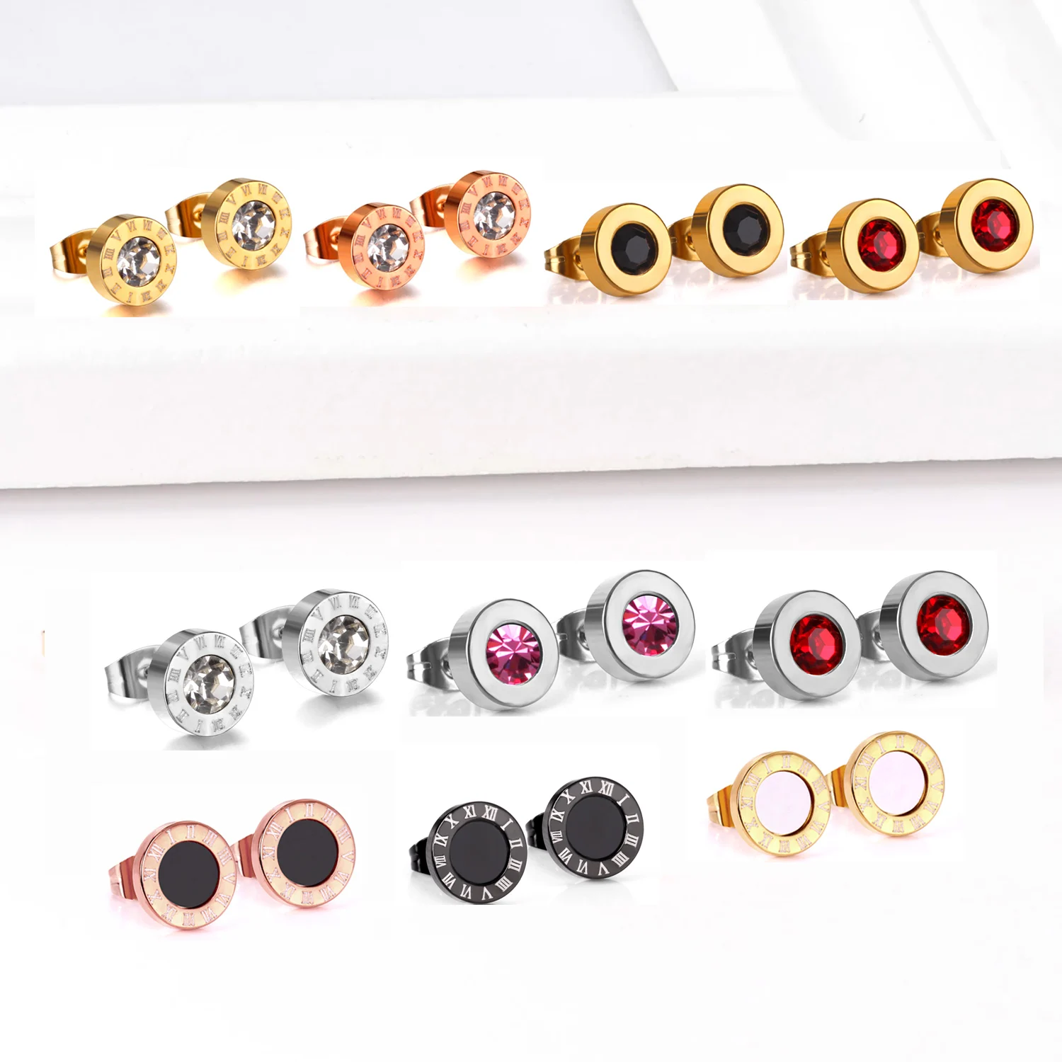 New Crystal Earrings for Women Round Arabic Numerals Gold Silver color Fashion Jewelry accessories brinco Gift Wholesale
New Crystal Earrings for Women Round Arabic Numerals Gold Silver color Fashion Jewelry accessories brinco Gift Wholesale