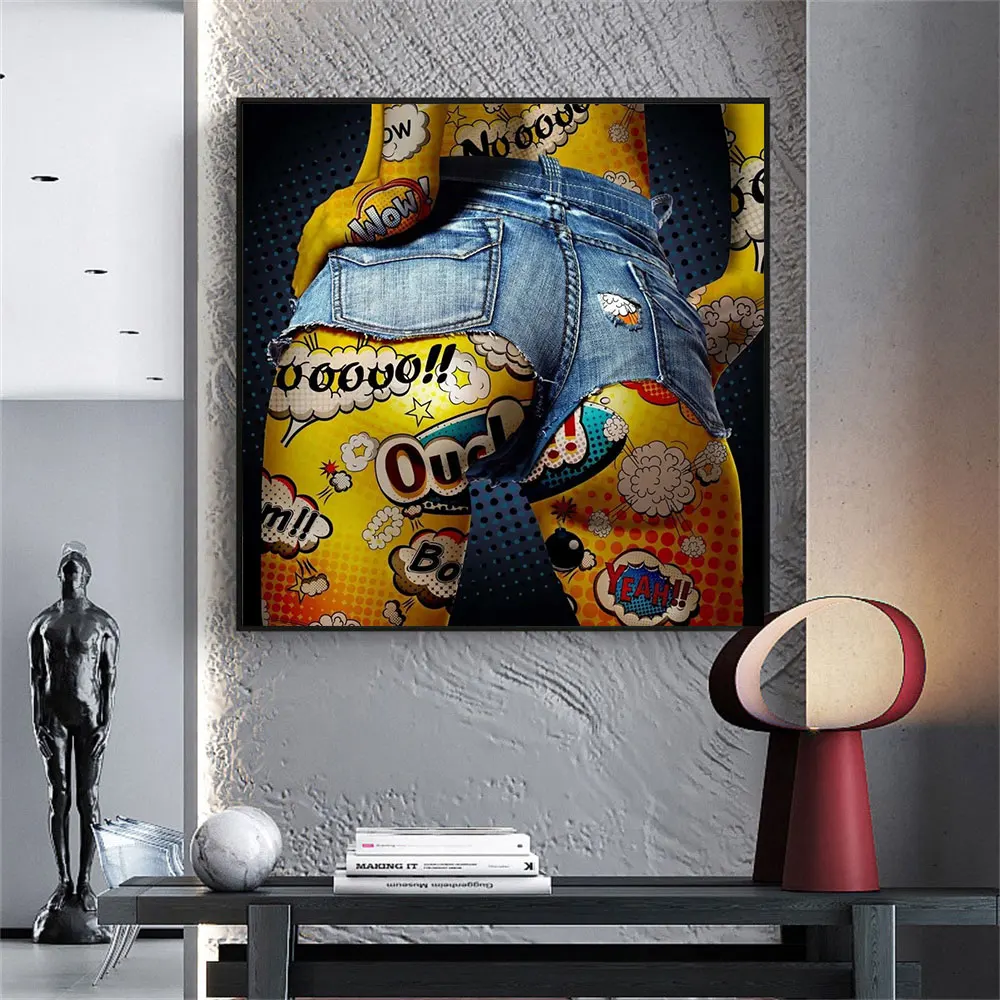 Graffiti Sexy Woman Butt Canvas Paintings Modern Street Girl Style Posters and Print Wall Art Picture for Living Room Home Decor
Graffiti Sexy Woman Butt Canvas Paintings Modern Street Girl Style Posters and Print Wall Art Picture for Living Room Home Decor
