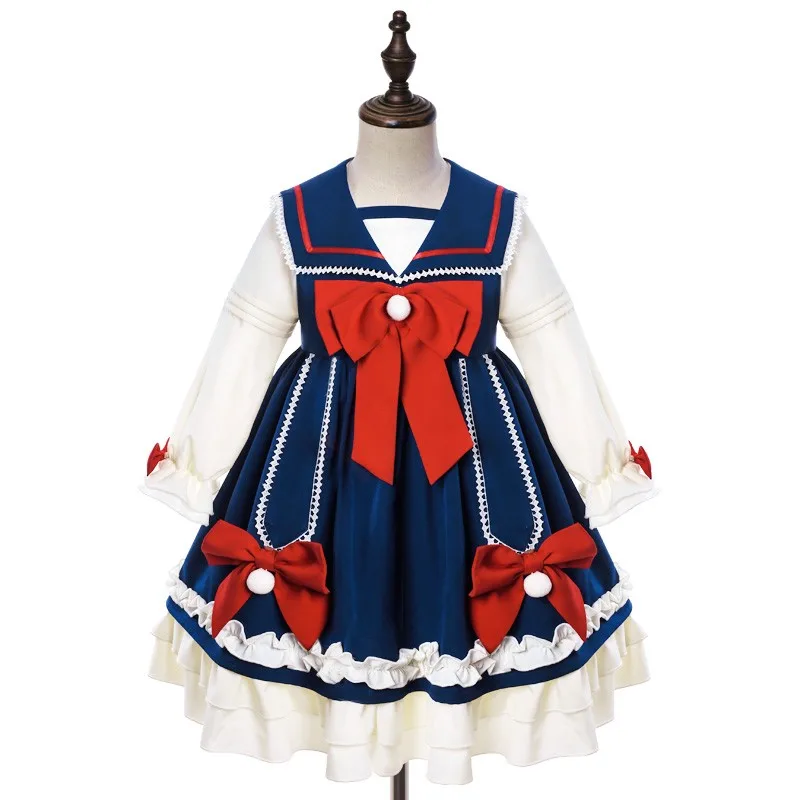 Spring Lolita Style Dress For 3 5 7 9 12 Years Old Girl Long Sleeve Butterfly Mid Lenght Gown Children Loose Hem Ruffles Dresses
Spring Lolita Style Dress For 3 5 7 9 12 Years Old Girl Long Sleeve Butterfly Mid Lenght Gown Children Loose Hem Ruffles Dresses