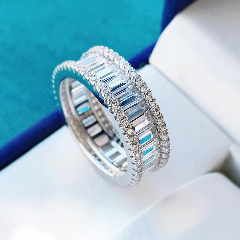 2022 Fashion Double Row Gear High Carbon Diamond Genuine s925 Sterling Silver Ring Women Party Banquet Jewelry Luxury Gift
2022 Fashion Double Row Gear High Carbon Diamond Genuine s925 Sterling Silver Ring Women Party Banquet Jewelry Luxury Gift