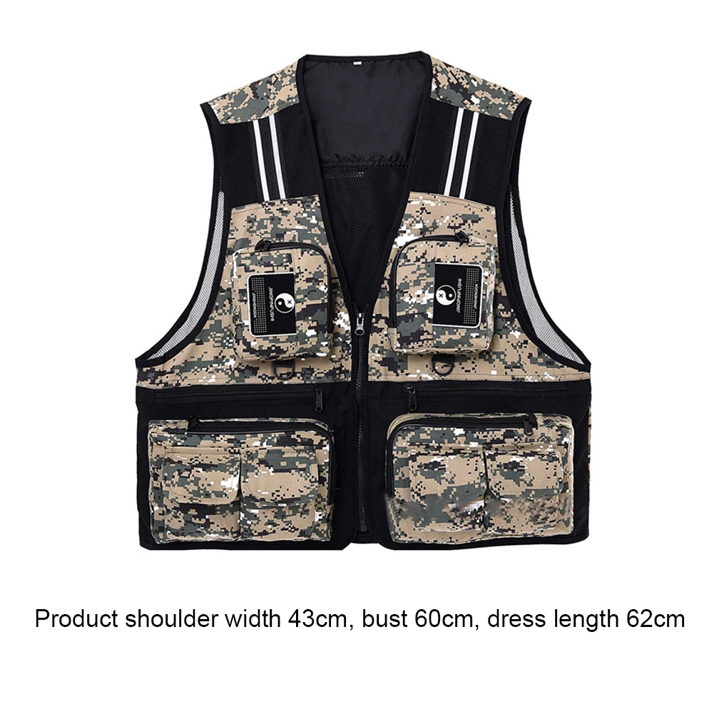 Fishing Vest Detachable Multiple Pockets Breathable Grid Mesh Comfortable Wear-Resisting with Reflective Stripe Fishing Clothes
Fishing Vest Detachable Multiple Pockets Breathable Grid Mesh Comfortable Wear-Resisting with Reflective Stripe Fishing Clothes