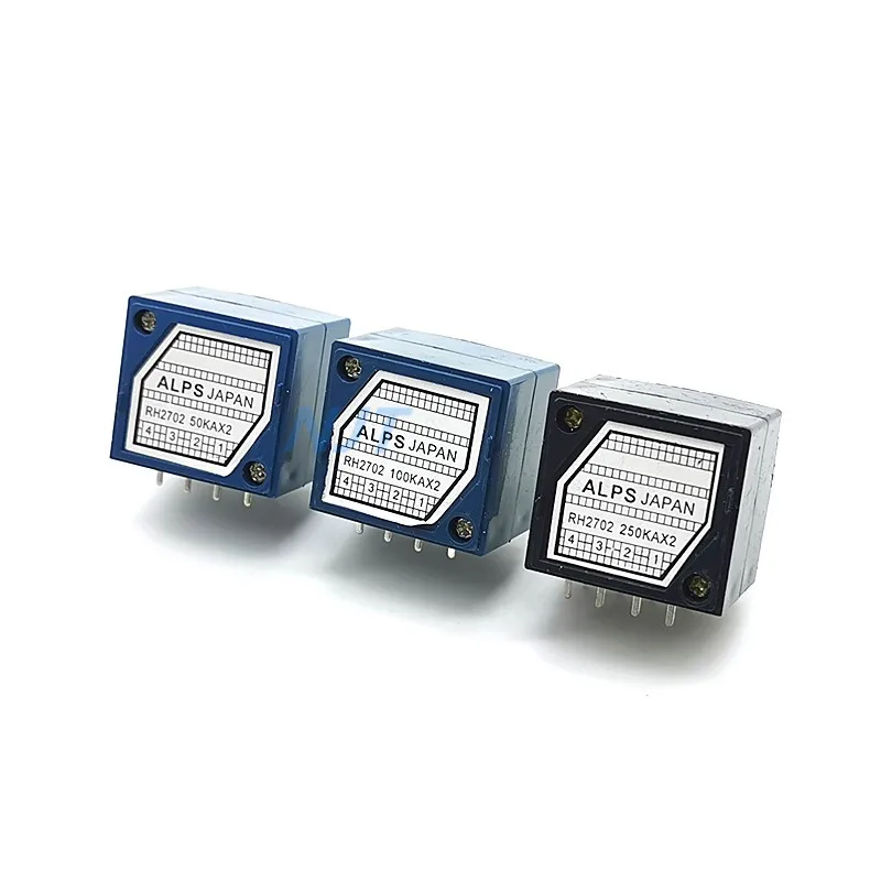 Double Volume Potentiometer RH2702 8 Pin Serrated Split Shaft 6MM Precision 27-type A50K A100K A250K Audio Volume Control
Double Volume Potentiometer RH2702 8 Pin Serrated Split Shaft 6MM Precision 27-type A50K A100K A250K Audio Volume Control