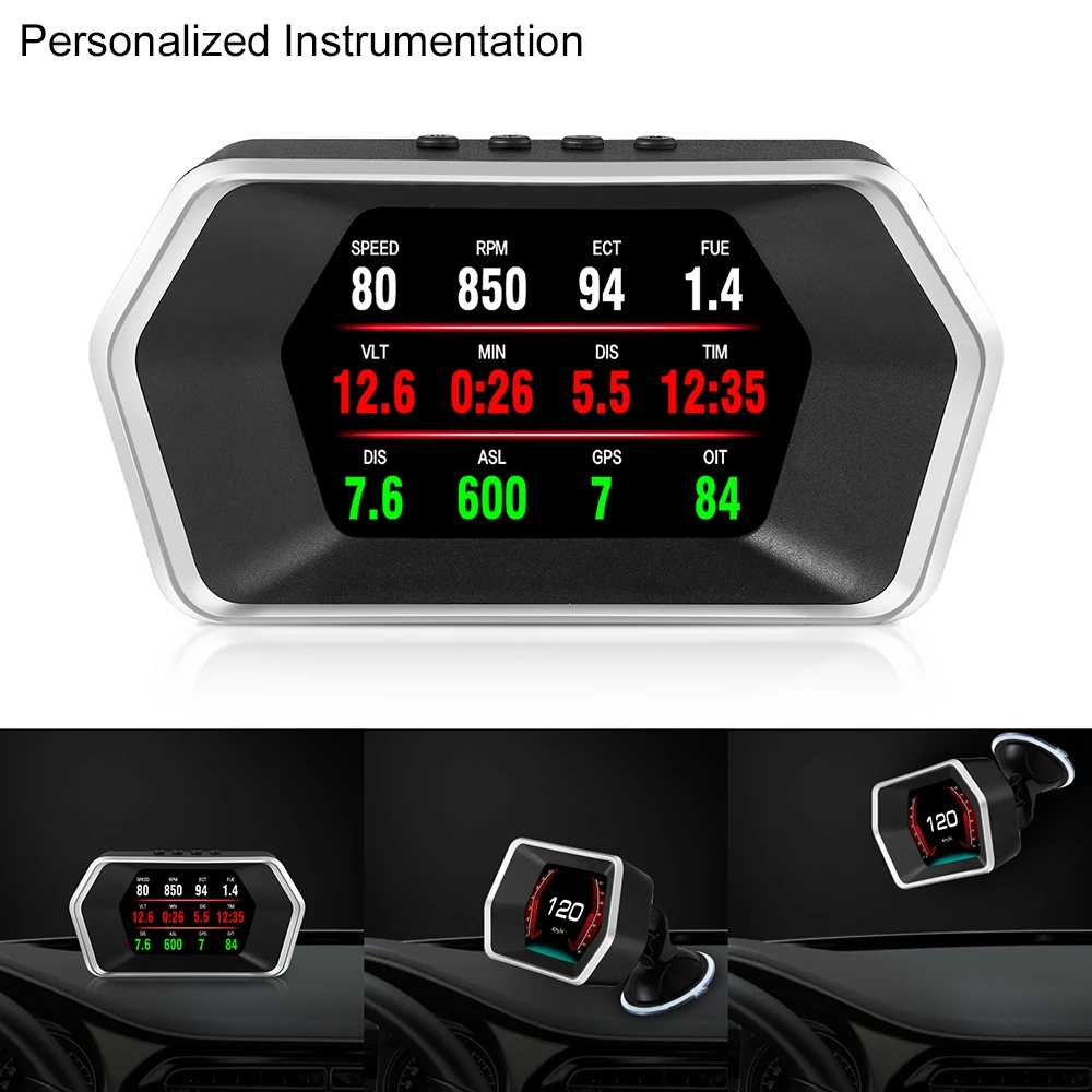 Water Temperature Overspeed Voltage Security Alarm Car HUD Head Up Display Car Electronic OBD2+GPS Dual Mode RPM KM/H MPH
Water Temperature Overspeed Voltage Security Alarm Car HUD Head Up Display Car Electronic OBD2+GPS Dual Mode RPM KM/H MPH