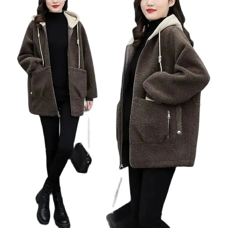 Plus Velvet Imitate Lamb Wool Coat Female Autumn Winter 2021 Korean Version Loose Fashion Age Reduction Fur In One Tide M221
Plus Velvet Imitate Lamb Wool Coat Female Autumn Winter 2021 Korean Version Loose Fashion Age Reduction Fur In One Tide M221