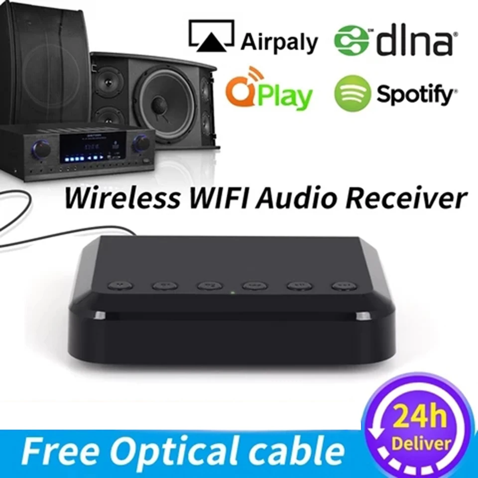 Беспроводной Wi Fi аудиоприемник WR320 DLNA Airplay адаптер для музыки iOS и Android