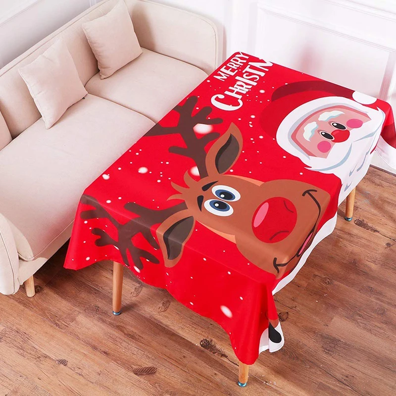 Universal Cartoon Pattern Christmas Tablecloth Christmas Party Red Old Man Elk Big Tablecloth Xmas Decoration
Universal Cartoon Pattern Christmas Tablecloth Christmas Party Red Old Man Elk Big Tablecloth Xmas Decoration