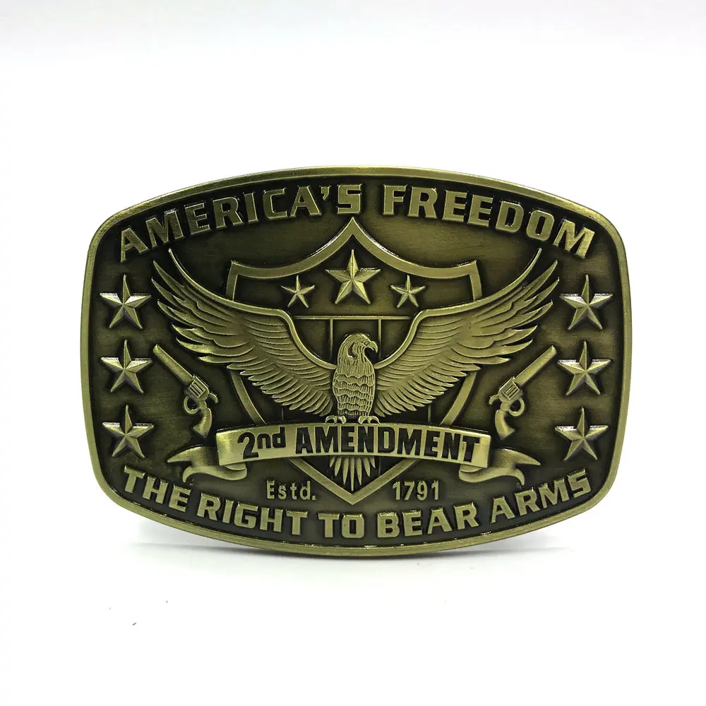 Western Cowboys Second Amendment Legacy Attitude Buckle 
Western Cowboys Second Amendment Legacy Attitude Buckle