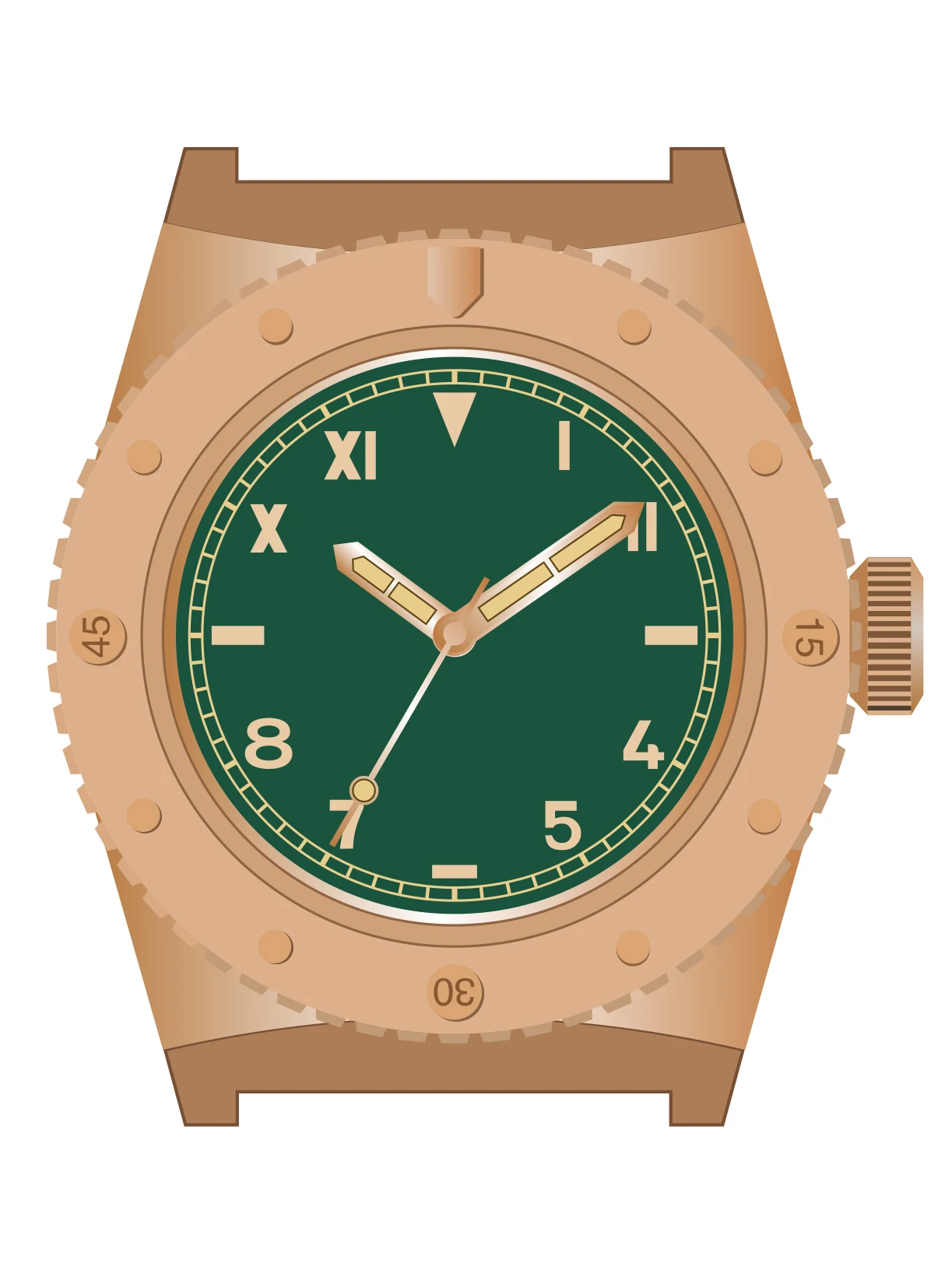 Hruodland Bronze Automatic Watches 9105 Mov't Men Mechanical Diving Wrist watch
Hruodland Bronze Automatic Watches 9105 Mov't Men Mechanical Diving Wrist watch