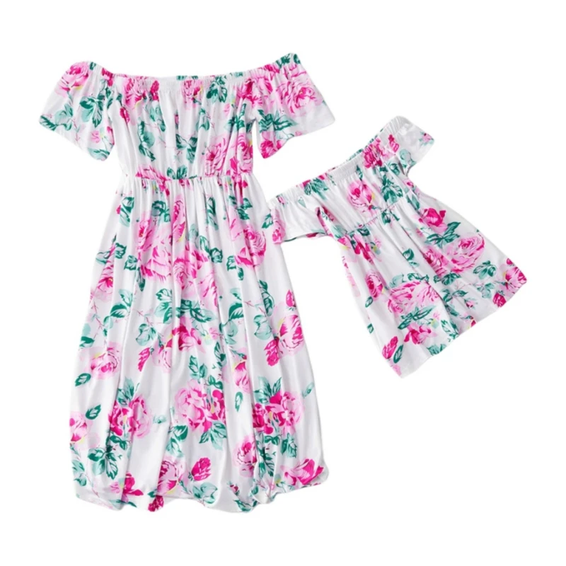 New Mother Daughter Dress With Shoulder Printed Ruffle
New Mother Daughter Dress With Shoulder Printed Ruffle