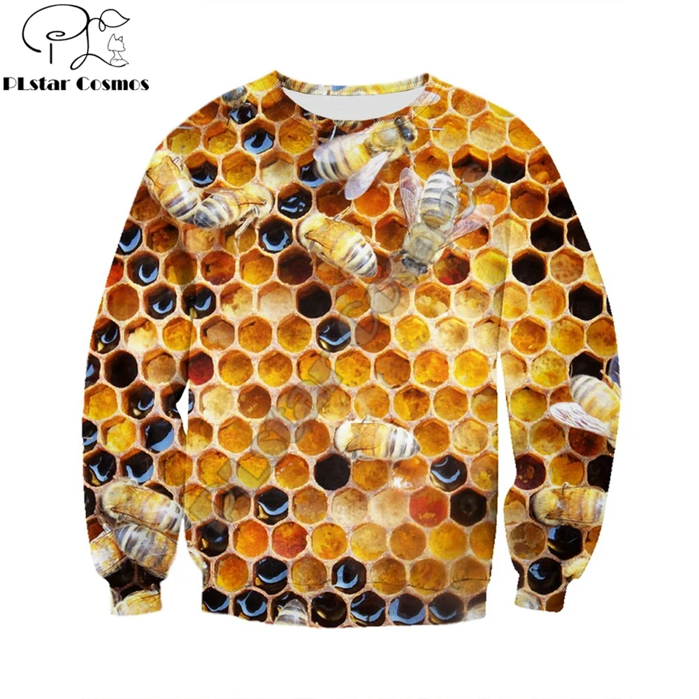Толстовка с капюшоном и 3D-принтом пчелиный вратарь модные мужские толстовки в