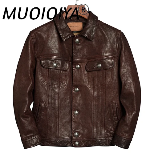 MUOIOYIA Genuine Leather Jacket Men 100% Goatskin Leather Coat Man Vintage Leather Jackets for Men Casacos Masculino 2022 1905
MUOIOYIA Genuine Leather Jacket Men 100% Goatskin Leather Coat Man Vintage Leather Jackets for Men Casacos Masculino 2022 1905