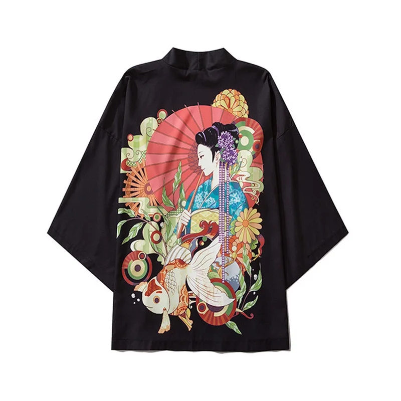 Kimono Cardigan Man Yukata Obi Male Haori Men'S Kimono Japanese Streetwear Cosplay Samurai Costume Japan Clothes V2056
Kimono Cardigan Man Yukata Obi Male Haori Men'S Kimono Japanese Streetwear Cosplay Samurai Costume Japan Clothes V2056