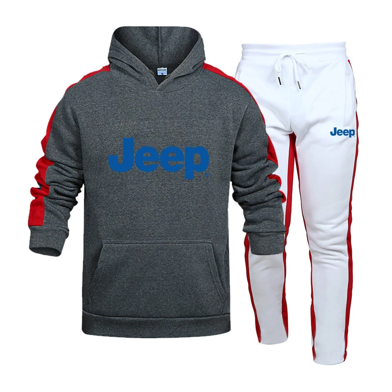 Men's JEEO car logo brand stitching hoodie sportswear tide brand men's hoodie + trousers men's streetwear
Men's JEEO car logo brand stitching hoodie sportswear tide brand men's hoodie + trousers men's streetwear