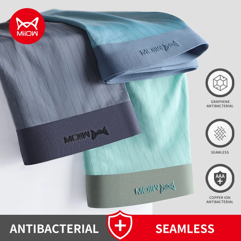 MiiOW 3Pcs Sexy Men Underpants Boxers Shorts Quick Dry Trunks Man Underwear Graphene Antibacterial Boxer Mens Panties Mens M1230
MiiOW 3Pcs Sexy Men Underpants Boxers Shorts Quick Dry Trunks Man Underwear Graphene Antibacterial Boxer Mens Panties Mens M1230