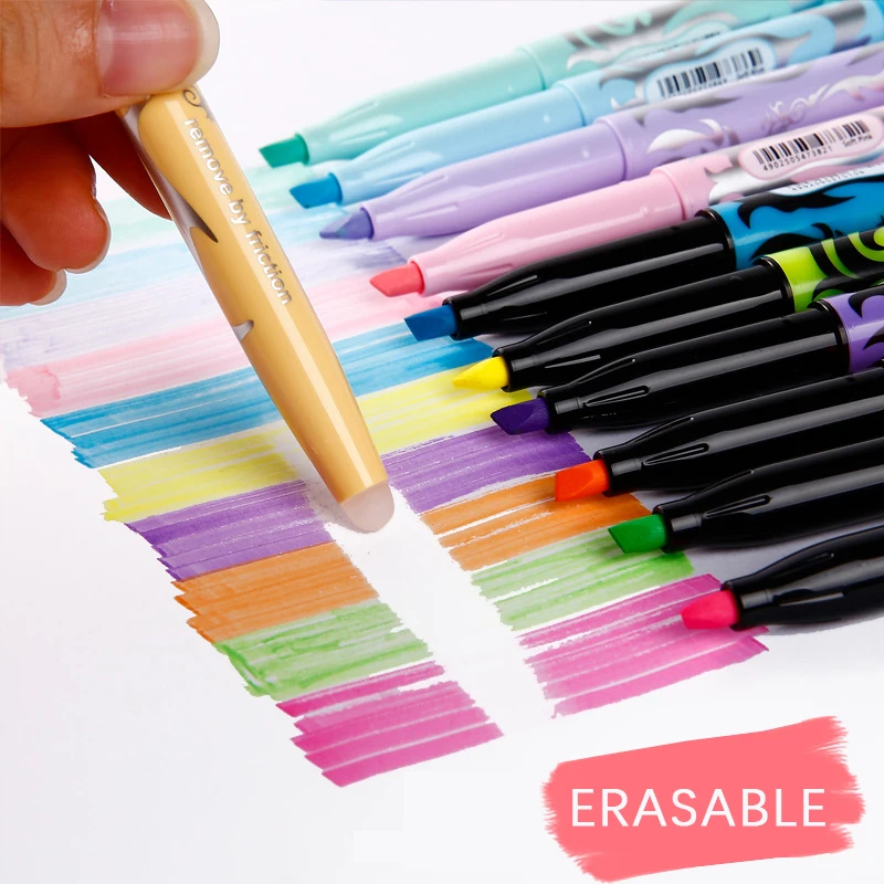 Erasable Highlighters Fluorescent Highlighter Pen Markers Pastel Drawing Pen for Student School Office Supplies Cute Stationery
Erasable Highlighters Fluorescent Highlighter Pen Markers Pastel Drawing Pen for Student School Office Supplies Cute Stationery