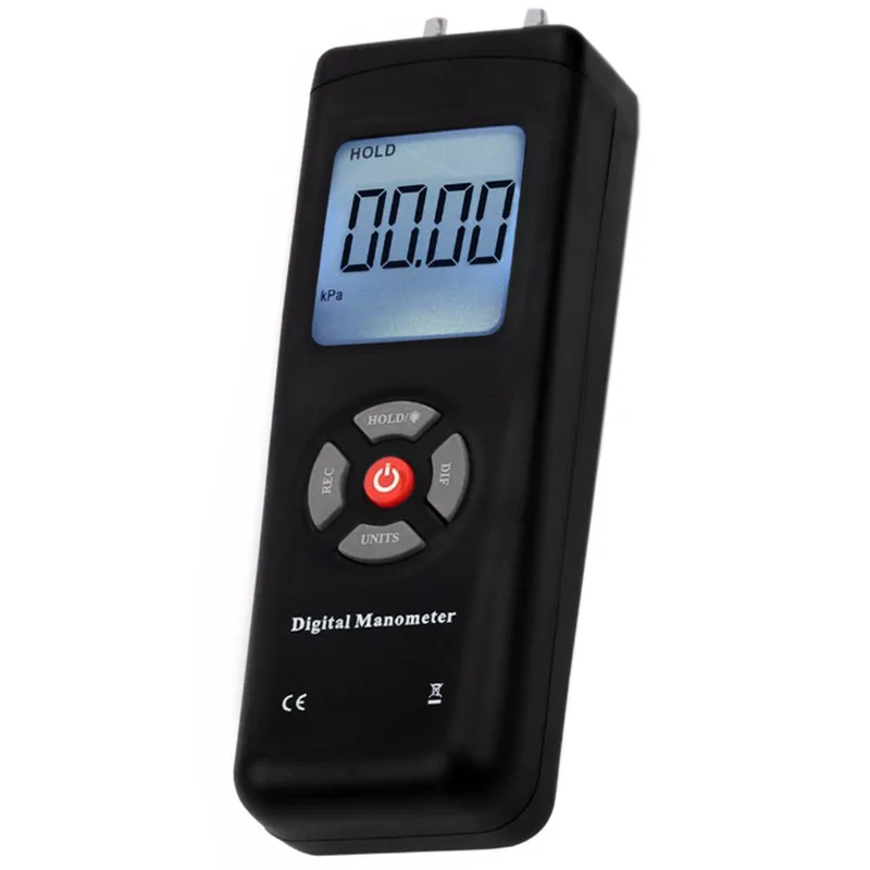 WSFS Hot Manometer Digital Portable Handheld Air Vacuum Gas Pressure Gauge Meter with Backlight 11 Units +/- 13.78KPa +/- 2PSI
WSFS Hot Manometer Digital Portable Handheld Air Vacuum Gas Pressure Gauge Meter with Backlight 11 Units +/- 13.78KPa +/- 2PSI