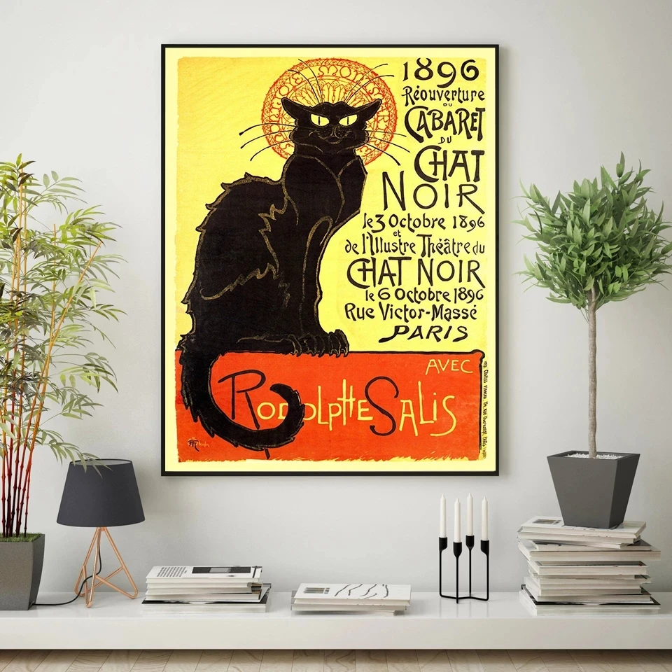 Art Nouveau Poster Prints Cabaret Show Black Room Old-fashioned 19th Century French Advertising Home Decor Art Frame
Art Nouveau Poster Prints Cabaret Show Black Room Old-fashioned 19th Century French Advertising Home Decor Art Frame