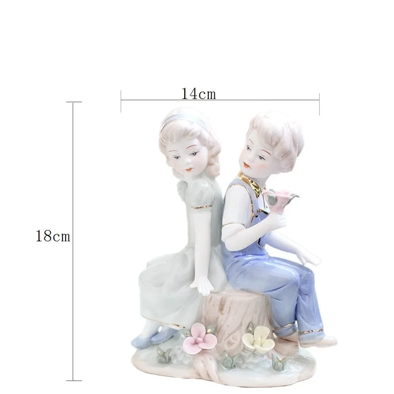 2021 New European Cute Boy and Girl Figurine Ceramic Female Statue Decoration Gift and Craft Ornament Accessories 
2021 New European Cute Boy and Girl Figurine Ceramic Female Statue Decoration Gift and Craft Ornament Accessories