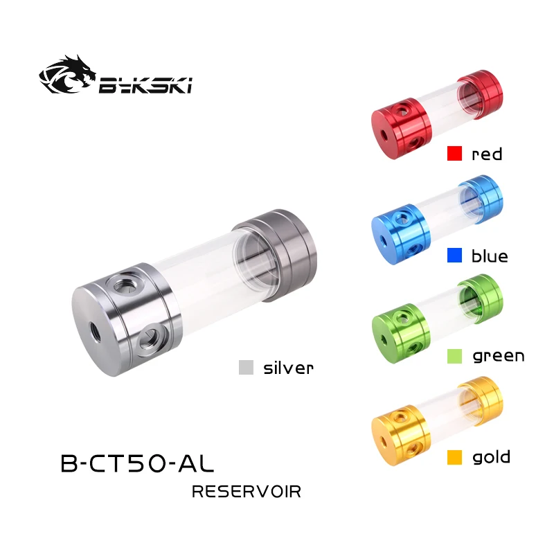 Bykski B-CT50-AL PC water cooling tank Cylindrical reservoir red blue gold 150mm 200mm 260mm
Bykski B-CT50-AL PC water cooling tank Cylindrical reservoir red blue gold 150mm 200mm 260mm