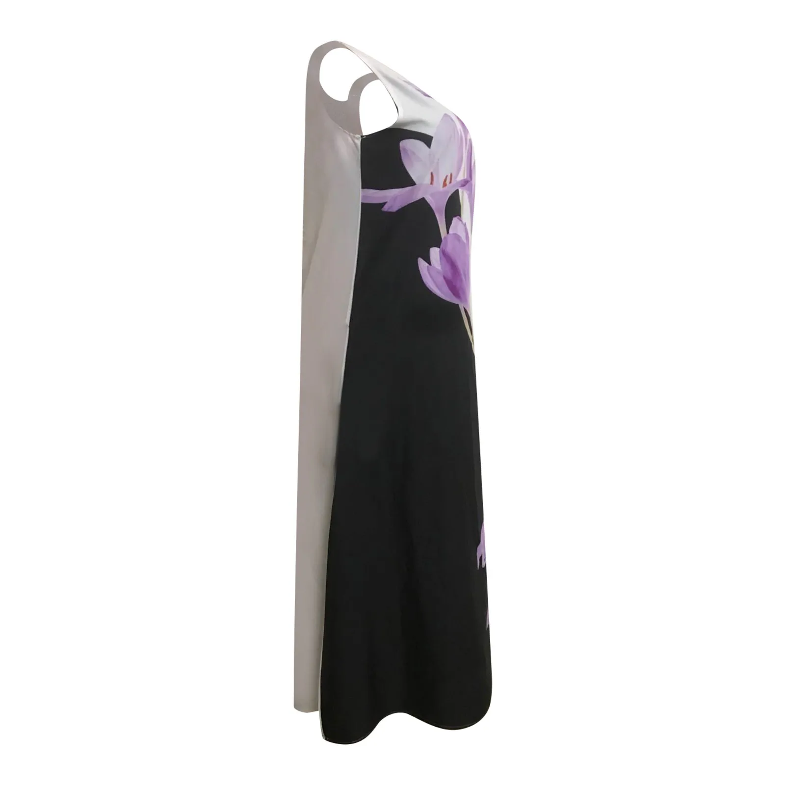 40# Casual Loose dress Women's Round Neck Sleeveless Flower Butterfly Print Stitching Dress Fashion long dress Vestido De Mujer
40# Casual Loose dress Women's Round Neck Sleeveless Flower Butterfly Print Stitching Dress Fashion long dress Vestido De Mujer