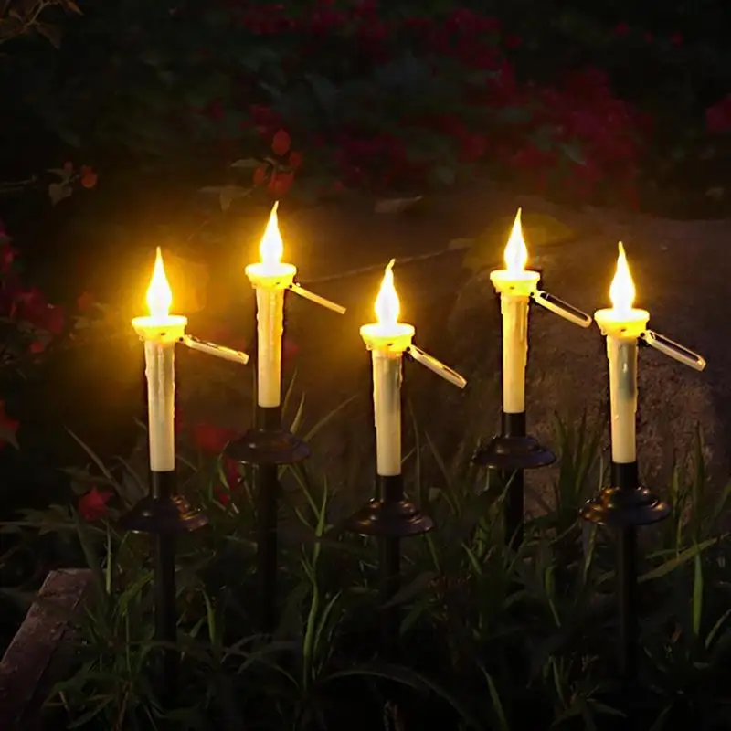 4Pcs Solar Candle Pathway Lights LED Flameless Pillar Candle Light Outdoor Garden Lights Night Lamp for Patio Lawn Landscape
4Pcs Solar Candle Pathway Lights LED Flameless Pillar Candle Light Outdoor Garden Lights Night Lamp for Patio Lawn Landscape