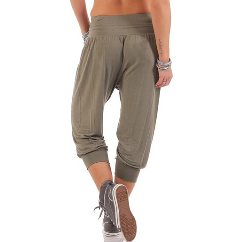 Women Casual Harem Pants Solid Loose Joggers Pants Female Capri Pants Calf-Length Drawstring Trousers Street Wear mujer
Women Casual Harem Pants Solid Loose Joggers Pants Female Capri Pants Calf-Length Drawstring Trousers Street Wear mujer