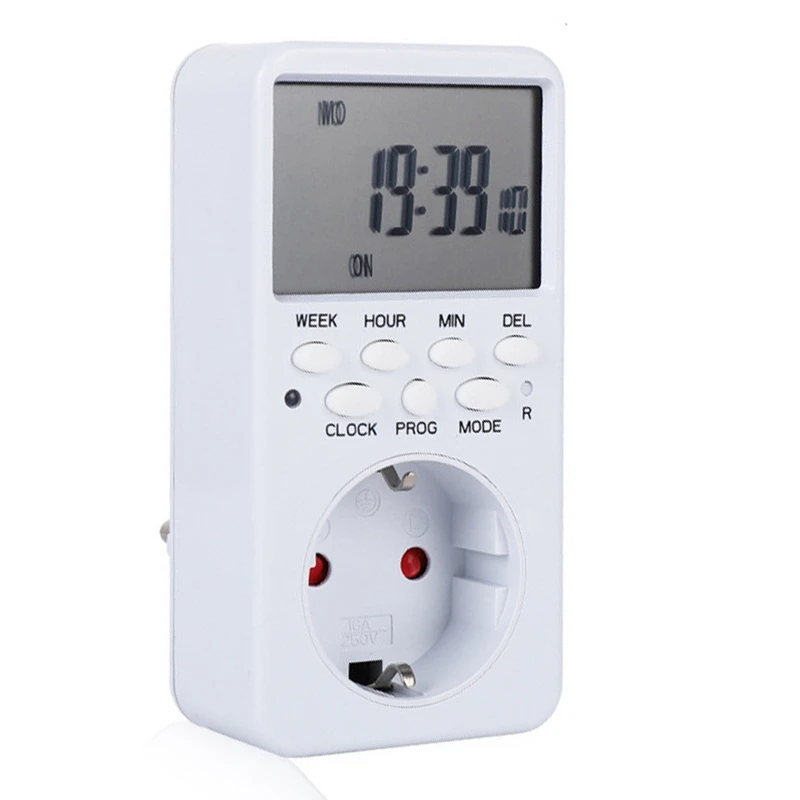 Electronic Digital Timer Switch Wall Charger Adapter Cyclic Daily Timing Socket EU Plug
Electronic Digital Timer Switch Wall Charger Adapter Cyclic Daily Timing Socket EU Plug