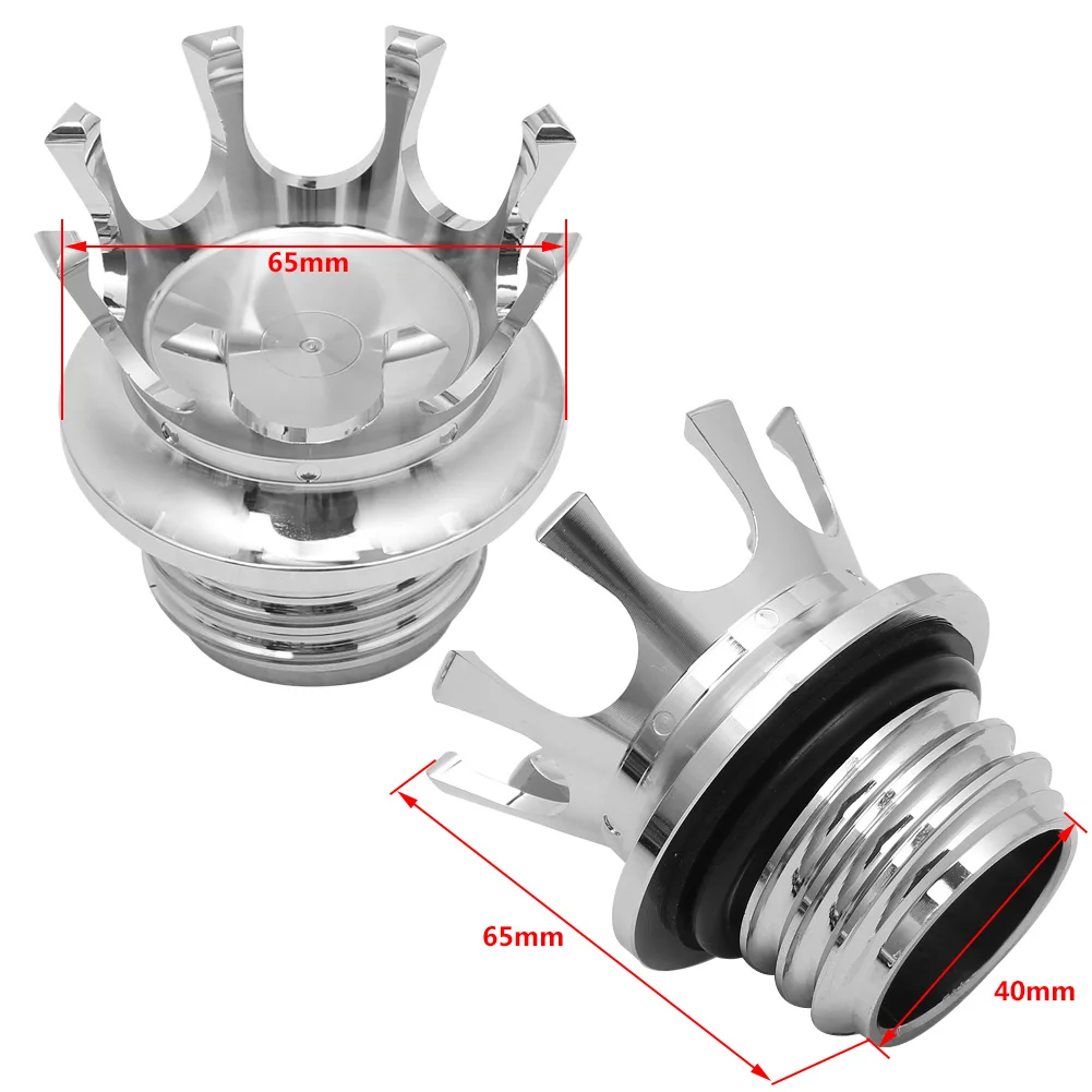Chrome Motorcycle Crown Style Gas Cap Vented Fuel Tank Right-hand Thread For Harley Touring Dyna Softail Sportser 883 1200 FLHR
Chrome Motorcycle Crown Style Gas Cap Vented Fuel Tank Right-hand Thread For Harley Touring Dyna Softail Sportser 883 1200 FLHR