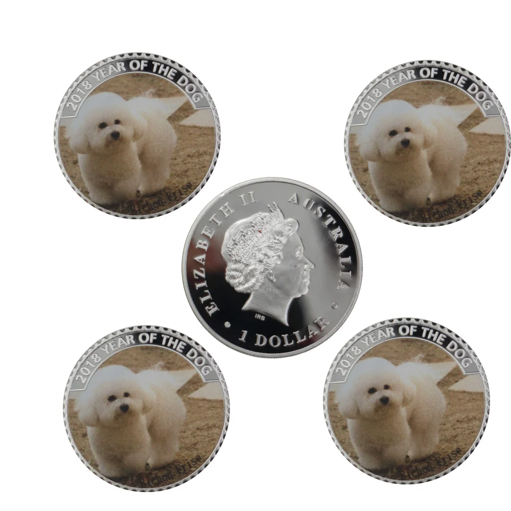 999.9 Silver Metal Coin Festival Souvenir Gifts 2018 Year of The Dog Challenge Coins Art Crafts for Birthday Gifts
999.9 Silver Metal Coin Festival Souvenir Gifts 2018 Year of The Dog Challenge Coins Art Crafts for Birthday Gifts