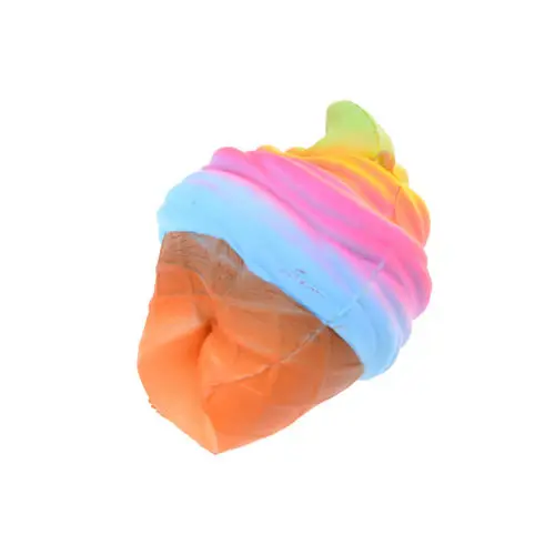 

Jumbo Squishy Rainbow Ice Cream Super Slow Rising Kawaii Bread Bun Cake Sweet Charm Scented Kid Toy Gift Wholesale