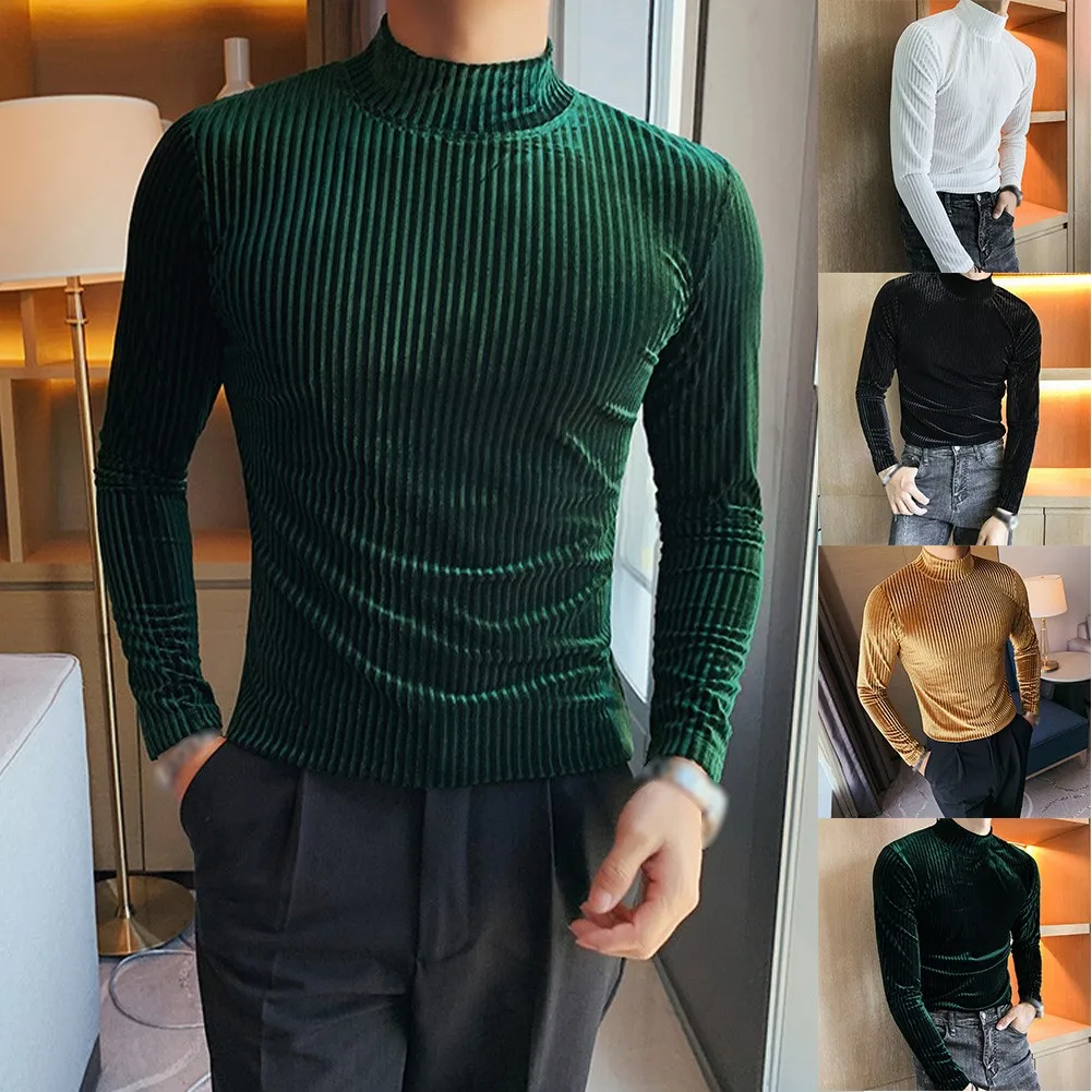 Men Pullover Casual Half High Neck Bottoming Shirt Long Sleeve Slim T-Shirt Long-Sleeved T-Shirt Solid Color Half High Keep Warm
Men Pullover Casual Half High Neck Bottoming Shirt Long Sleeve Slim T-Shirt Long-Sleeved T-Shirt Solid Color Half High Keep Warm