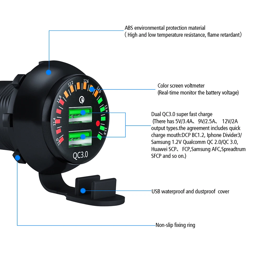 Dual Usb Car Charger Quick Charger 3.0 Dual Port Charging DC-12V Black Car Charger Compatible With Usb Car Phone Charger Adapter
Dual Usb Car Charger Quick Charger 3.0 Dual Port Charging DC-12V Black Car Charger Compatible With Usb Car Phone Charger Adapter