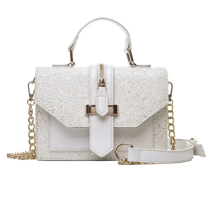 2021 new Korean fashion Sequin women's bag chain women's single shoulder slanting bag large capacity handbag small square bag
2021 new Korean fashion Sequin women's bag chain women's single shoulder slanting bag large capacity handbag small square bag