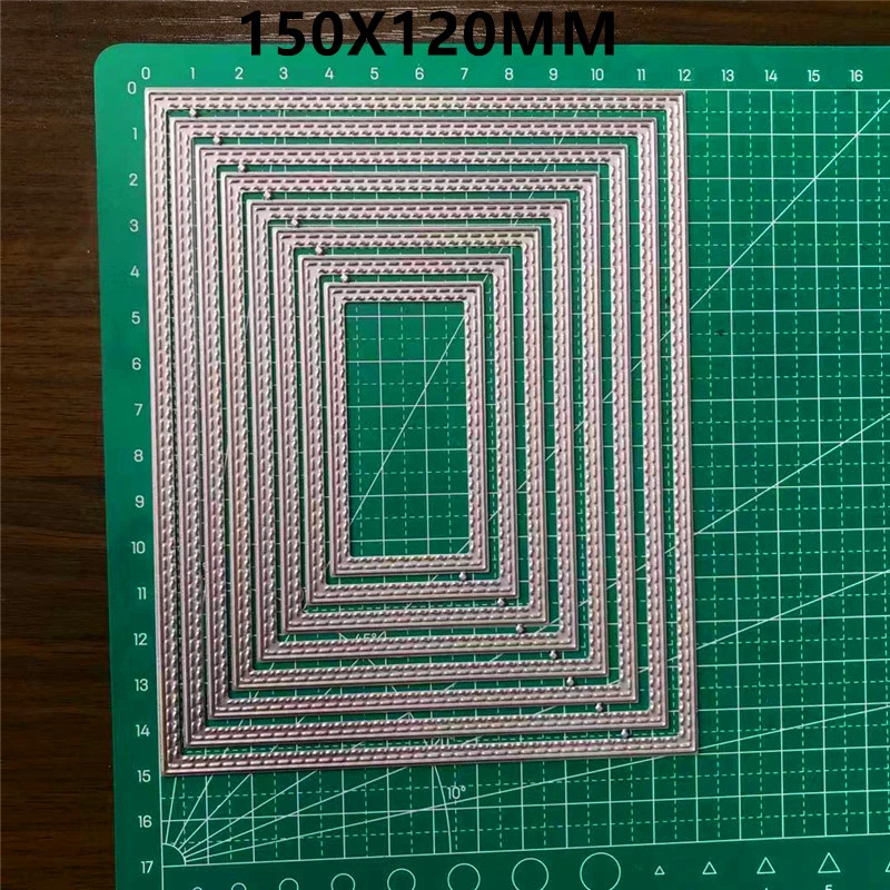 Rectangle Dies Metal Cutting Dies DIY for Scrapbooking New Dies Cut Card Make Handmade Stencil Craft Mold Mould Model Decor
Rectangle Dies Metal Cutting Dies DIY for Scrapbooking New Dies Cut Card Make Handmade Stencil Craft Mold Mould Model Decor