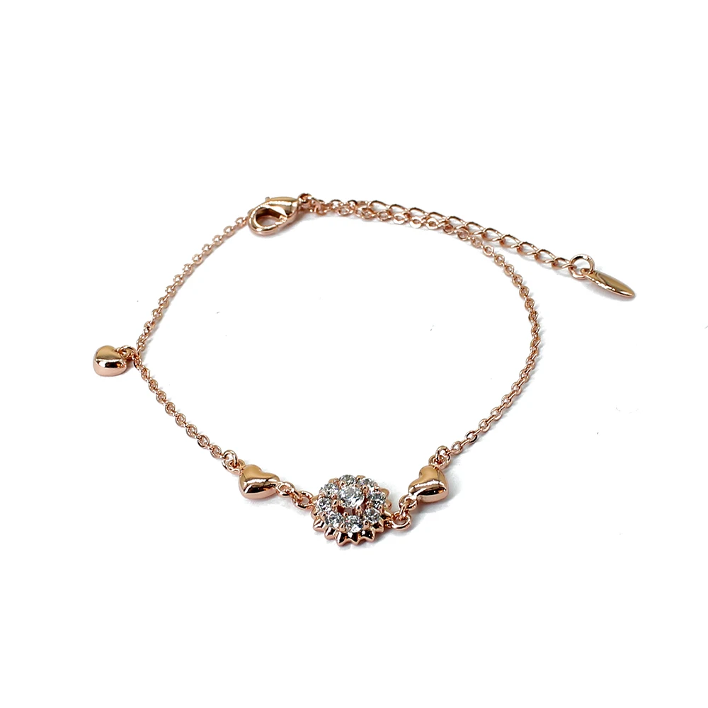 Exquisite Fashion Floral Heart Bracelet Bangle for Women Girls Mini Zircon Link Chain Bracelets Christmas Party Jewelry Gifts
Exquisite Fashion Floral Heart Bracelet Bangle for Women Girls Mini Zircon Link Chain Bracelets Christmas Party Jewelry Gifts
