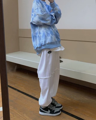 hanLadies tie-leg casual pants loose drape straight high waist slimming all-match sports pants
hanLadies tie-leg casual pants loose drape straight high waist slimming all-match sports pants