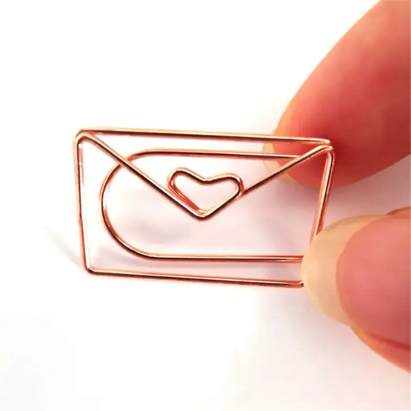 Rose Gold Love Paper Clip Creative Special-shaped Modeling Clip metal Office 1XCE
Rose Gold Love Paper Clip Creative Special-shaped Modeling Clip metal Office 1XCE