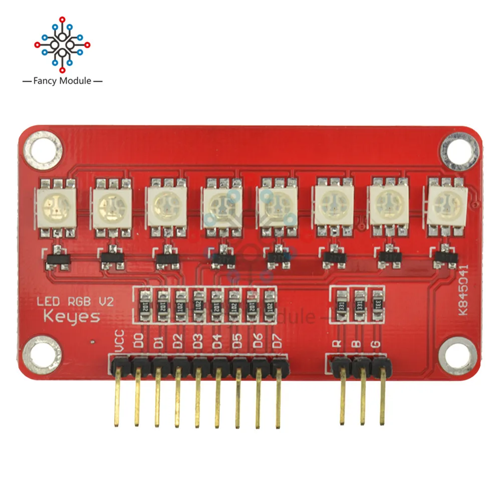 Светодиодный модуль Keyes LED RGB V2 для 51 AVR, 8 бит, 5050
Светодиодный модуль Keyes LED RGB V2 для 51 AVR, 8 бит, 5050