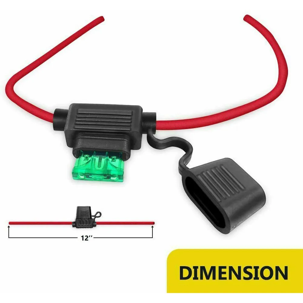 5pcs/set 12V 30A Professional Standard Blade Inline Fuse Holder Cables Splash Proof For Car Bike With Waterproof Dustproof Cover
5pcs/set 12V 30A Professional Standard Blade Inline Fuse Holder Cables Splash Proof For Car Bike With Waterproof Dustproof Cover