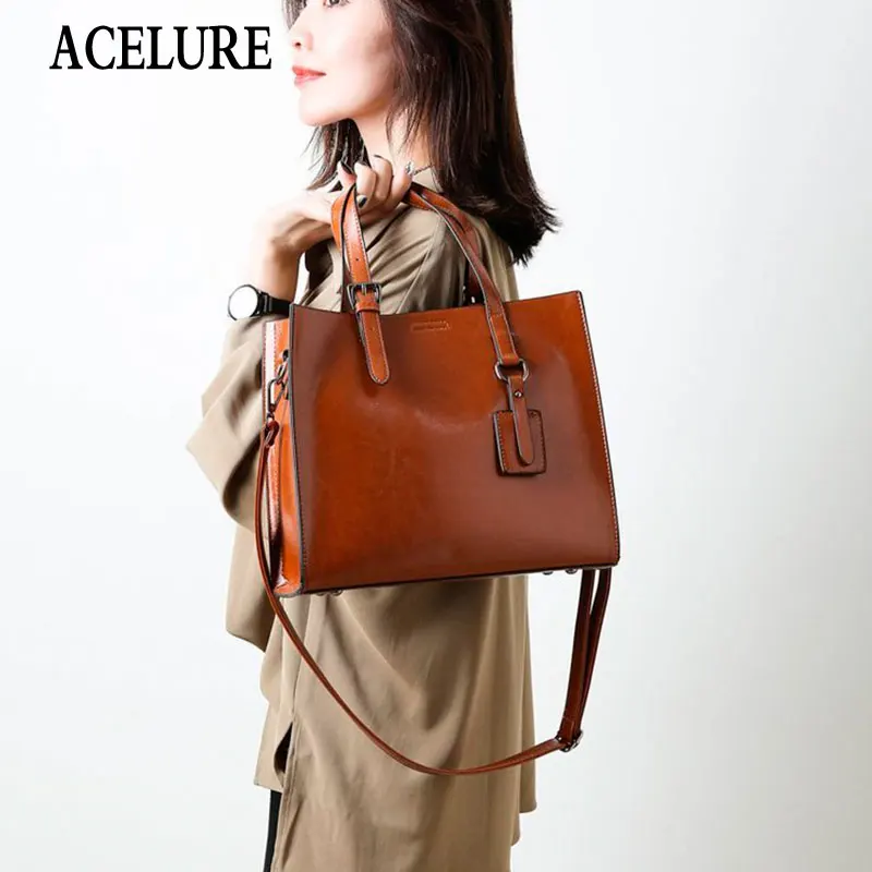 ACELURE Solid PU Leather Handbags Large Women Bag High Quality Casual Female Shoulder Bags Trunk Tote Ladies Messenger Bags
ACELURE Solid PU Leather Handbags Large Women Bag High Quality Casual Female Shoulder Bags Trunk Tote Ladies Messenger Bags
