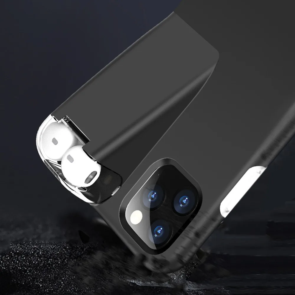 Fashion 2 In1 Case for IPhone 11 Pro Max Coque Xs XR X 8 7 Plus Cover Apple AirPods 1/2 with 200Mah Battery Charging Box | Мобильные