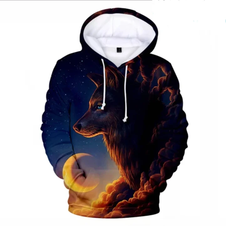 New Fashion Hoodie Wolf 3D Mens Boys Hoodies Sweatshirt Brand Designer Children Clothes Autumn Winter High Quality Jackets
New Fashion Hoodie Wolf 3D Mens Boys Hoodies Sweatshirt Brand Designer Children Clothes Autumn Winter High Quality Jackets