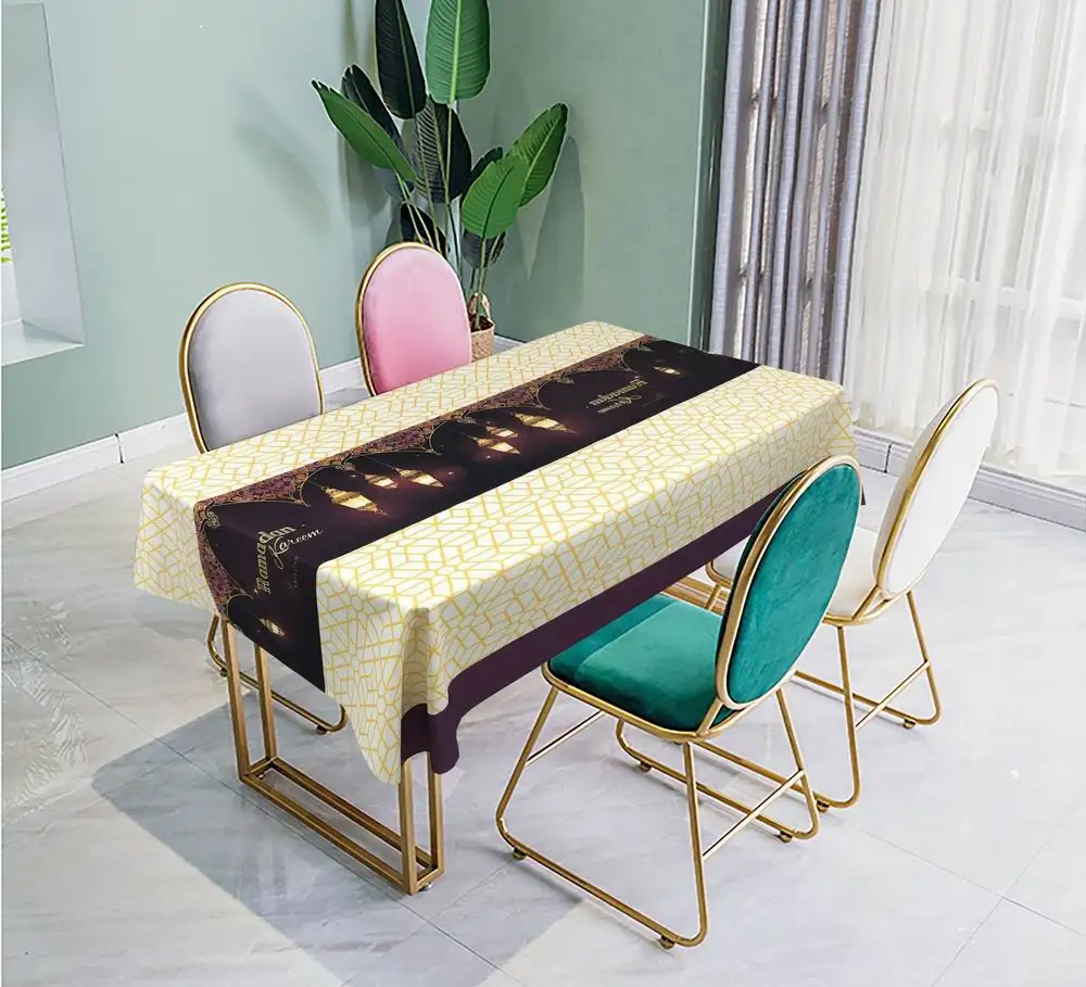 Muslim Eid Mubarak Print Tablecloth Waterproof Rectangle Cotton Linen Prayer Dining Table Cloth Ramadan Kareem Decoration
Muslim Eid Mubarak Print Tablecloth Waterproof Rectangle Cotton Linen Prayer Dining Table Cloth Ramadan Kareem Decoration