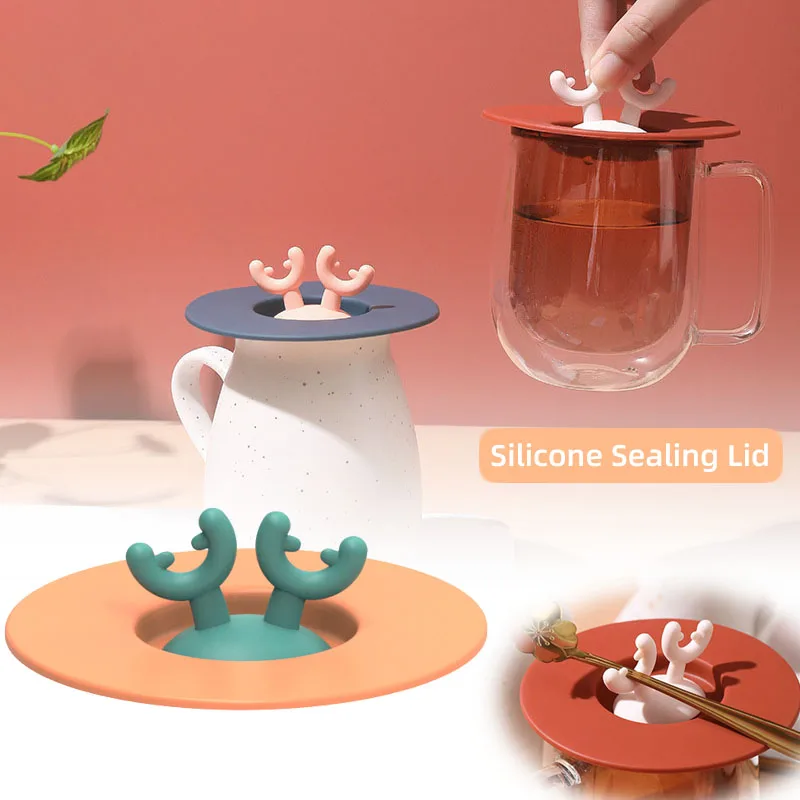 Cartoon Cute Antler Silicone Sealing Lid Heat Resistant Leak-proof And Dust-proof Cup Lid Household Bowl Lid Multi-purpose Cover
Cartoon Cute Antler Silicone Sealing Lid Heat Resistant Leak-proof And Dust-proof Cup Lid Household Bowl Lid Multi-purpose Cover