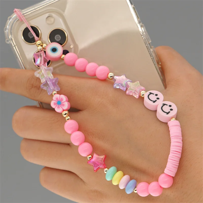 New Fashion Trendy Mobile Phone Ornaments Soft Ceramic Pearl Beaded Ladies Mobile Phone Chain Anti-lost Lanyard Gift For Her
New Fashion Trendy Mobile Phone Ornaments Soft Ceramic Pearl Beaded Ladies Mobile Phone Chain Anti-lost Lanyard Gift For Her