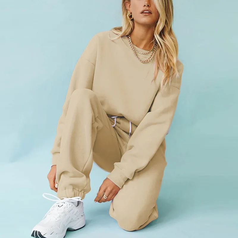 Winter Autumn Women Sportswear Jogging Set Solid Loose Running Suits Sport 2 Pieces Set Long Sleeve Tops Gym Wear Sport Clothing
Winter Autumn Women Sportswear Jogging Set Solid Loose Running Suits Sport 2 Pieces Set Long Sleeve Tops Gym Wear Sport Clothing