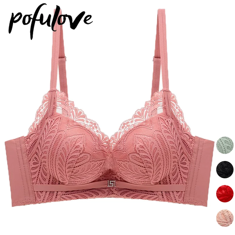 Sexy Push Up Bra for Women Lingerie Floral Lace Bra Underwear Female Thin Wireless Brassiere Plus Size Seamless Bras
Sexy Push Up Bra for Women Lingerie Floral Lace Bra Underwear Female Thin Wireless Brassiere Plus Size Seamless Bras