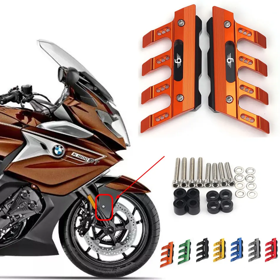 For BMW K1600B K1600GT K1600GTL Motorcycle CNC Accessories Mudguard Side Protection Block Front Fender Anti-Fall Slider
For BMW K1600B K1600GT K1600GTL Motorcycle CNC Accessories Mudguard Side Protection Block Front Fender Anti-Fall Slider