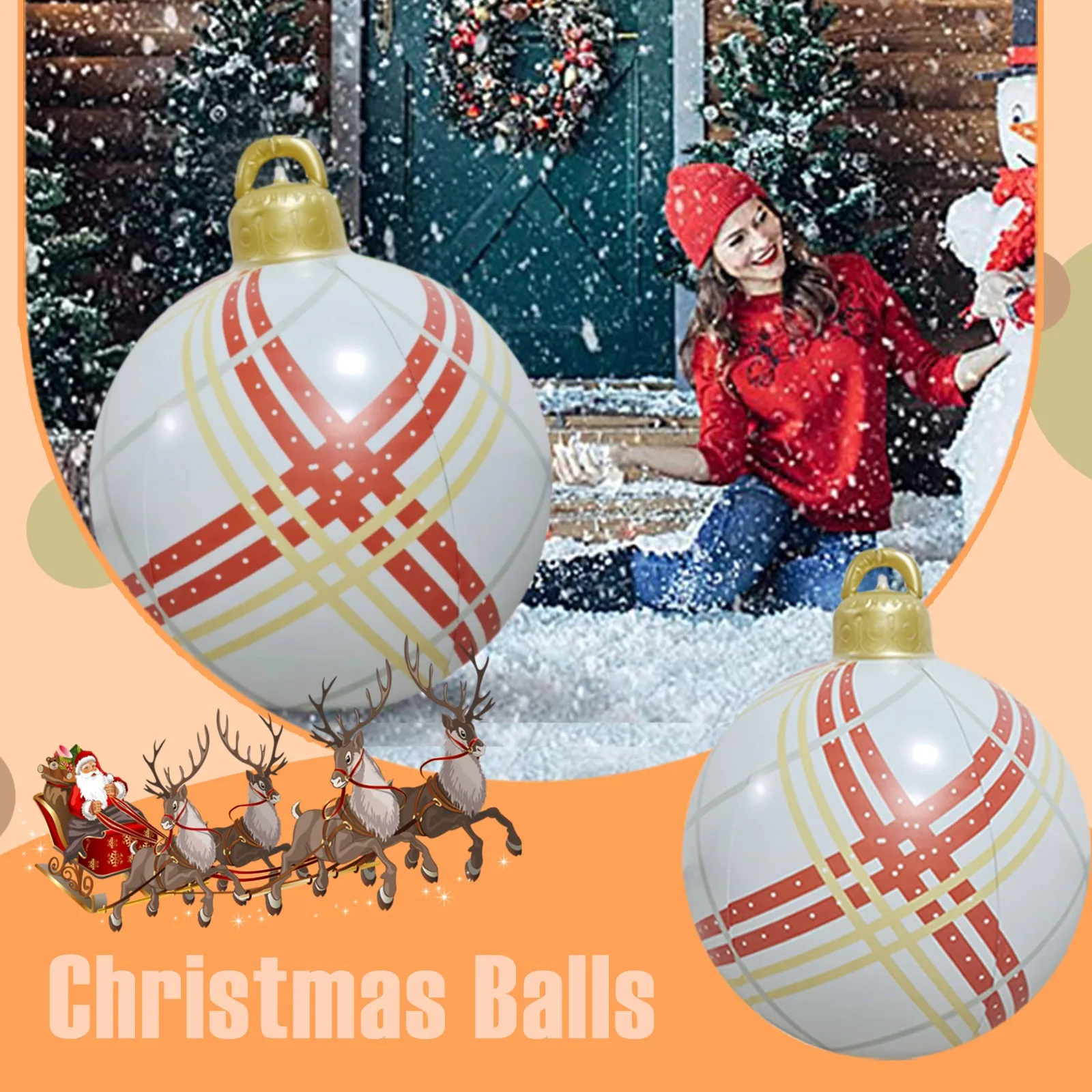 Christmas Ornaments 23.6inch Christmas Balls Outdoor Atmosphere Pvc Inflatable Toys For Home Inflatable Ornaments for Home
Christmas Ornaments 23.6inch Christmas Balls Outdoor Atmosphere Pvc Inflatable Toys For Home Inflatable Ornaments for Home