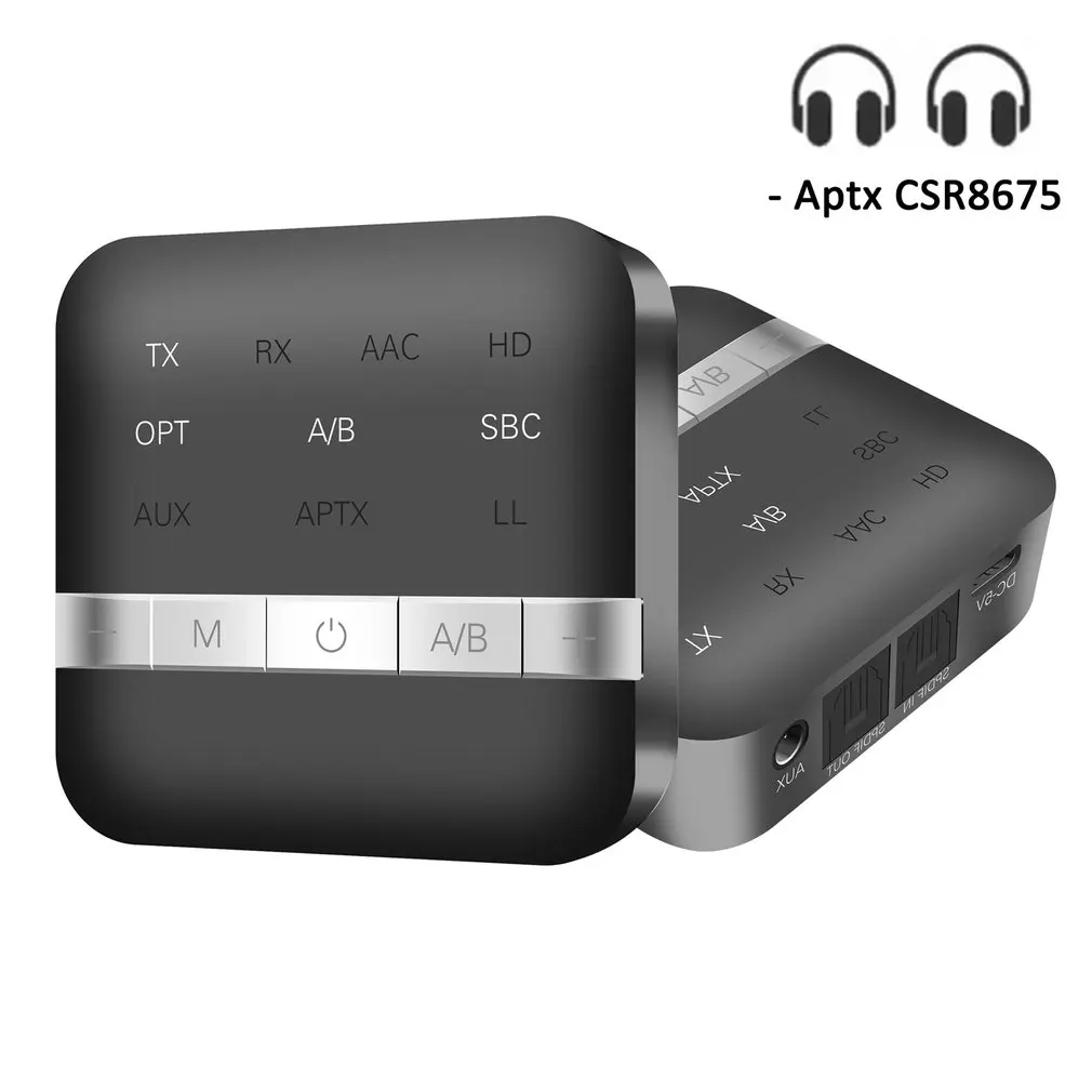 Wireless Receiver 5.0 Adapter APTX Low Latency 3.5mm Aux Optical Wirelesss Stereo Audio Transmitter With APP Control
Wireless Receiver 5.0 Adapter APTX Low Latency 3.5mm Aux Optical Wirelesss Stereo Audio Transmitter With APP Control